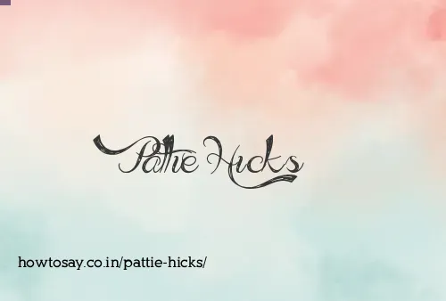 Pattie Hicks