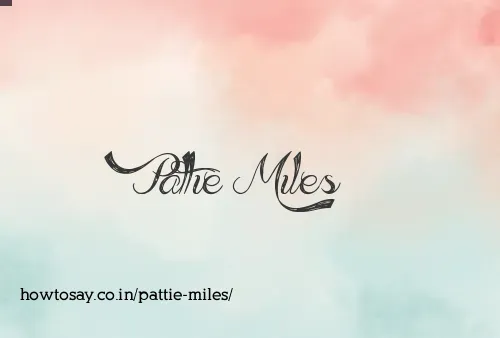 Pattie Miles