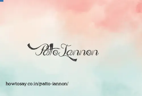 Patto Iannon