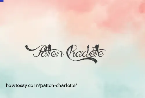 Patton Charlotte