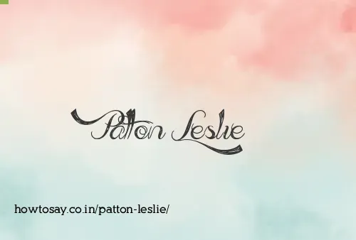 Patton Leslie