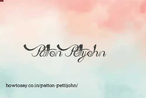 Patton Pettijohn