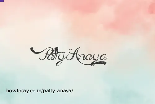 Patty Anaya
