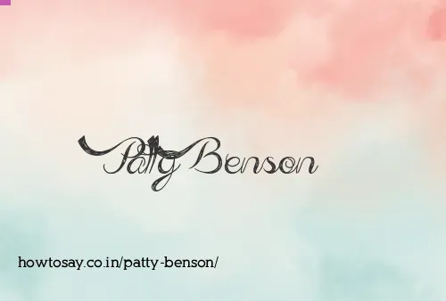 Patty Benson