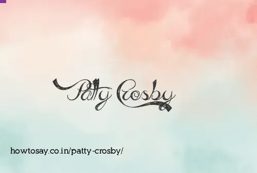 Patty Crosby
