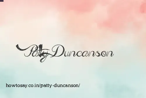Patty Duncanson