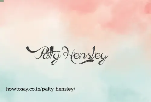 Patty Hensley