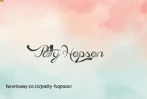 Patty Hopson