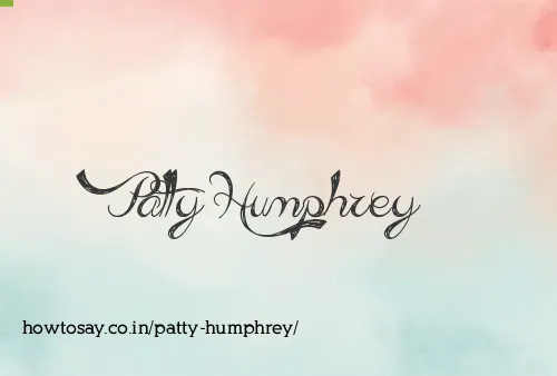 Patty Humphrey