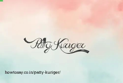Patty Kuriger