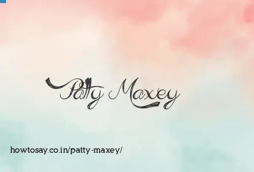 Patty Maxey