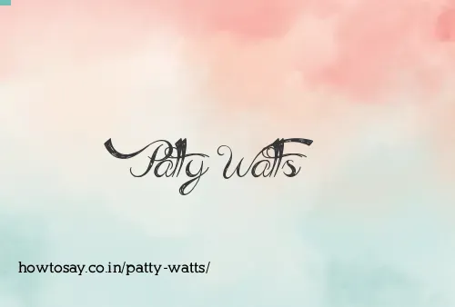 Patty Watts