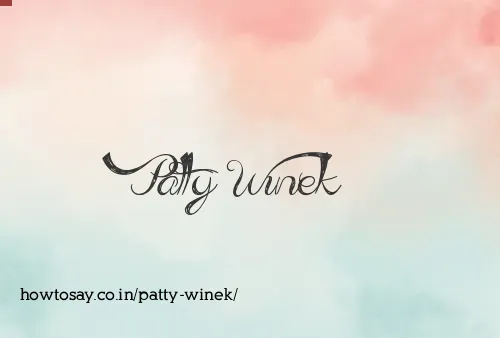 Patty Winek