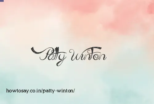 Patty Winton