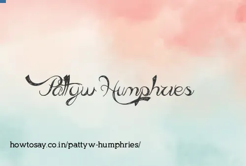 Pattyw Humphries