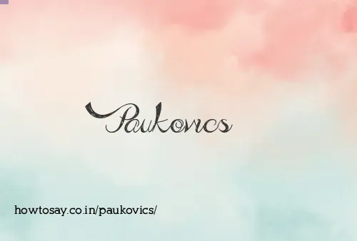 Paukovics