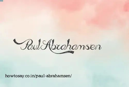 Paul Abrahamsen