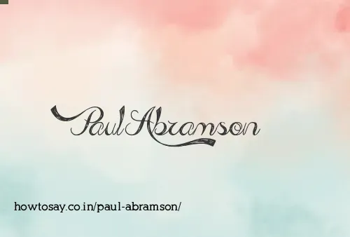 Paul Abramson