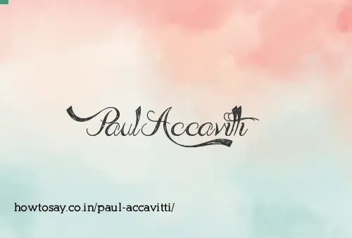 Paul Accavitti
