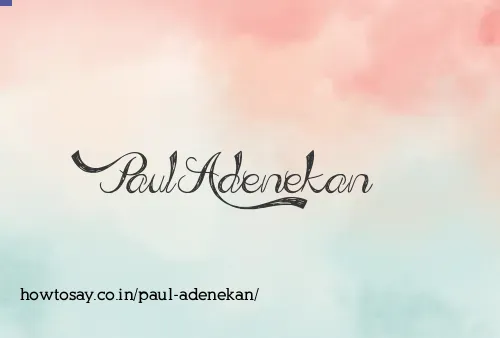 Paul Adenekan