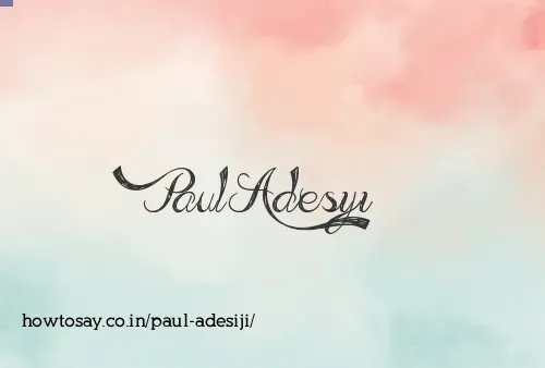 Paul Adesiji