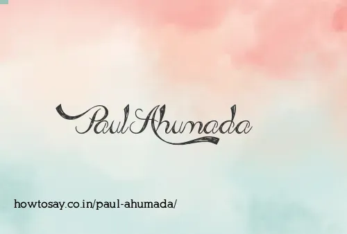 Paul Ahumada