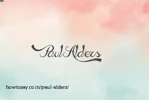 Paul Alders