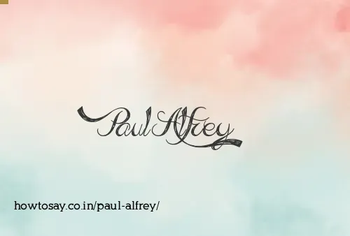 Paul Alfrey