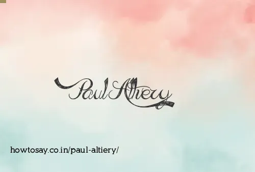 Paul Altiery