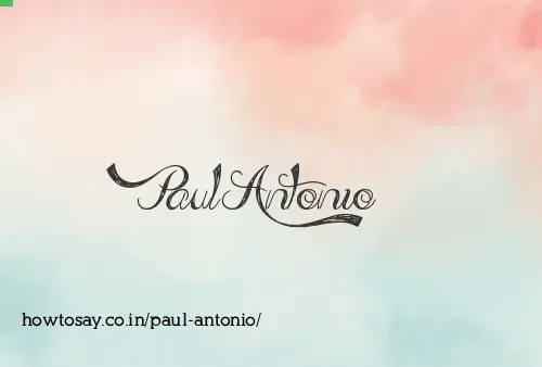 Paul Antonio