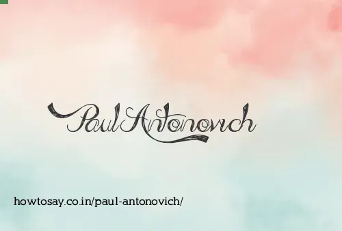 Paul Antonovich