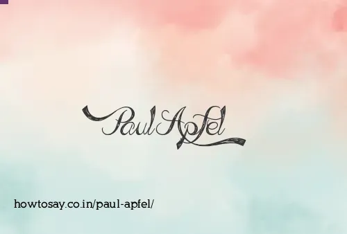Paul Apfel