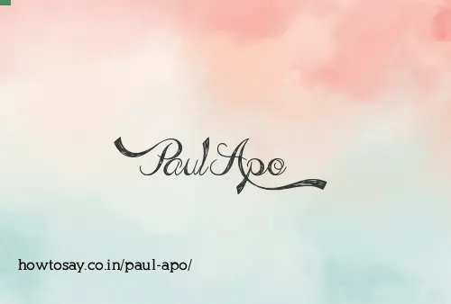 Paul Apo