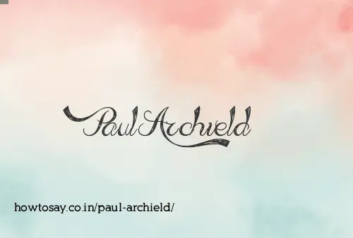 Paul Archield