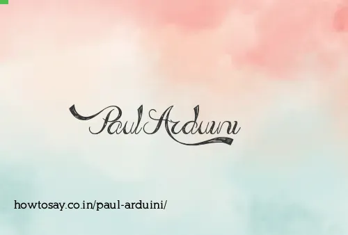 Paul Arduini