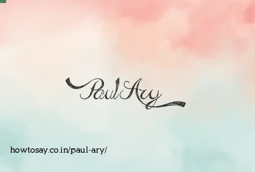 Paul Ary