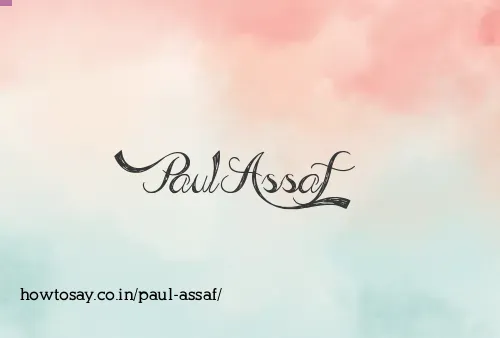 Paul Assaf