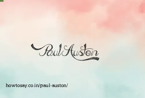 Paul Auston
