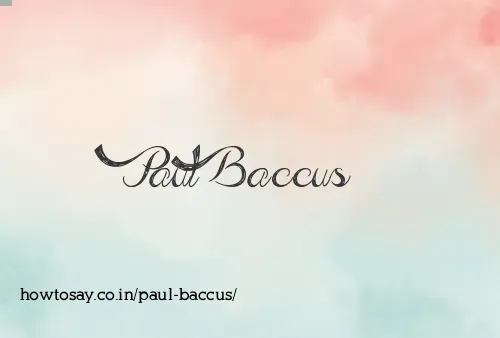 Paul Baccus