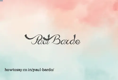 Paul Bardo