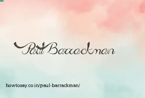 Paul Barrackman