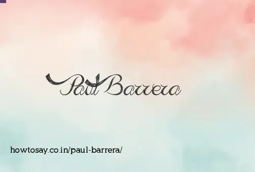 Paul Barrera