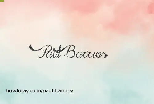 Paul Barrios