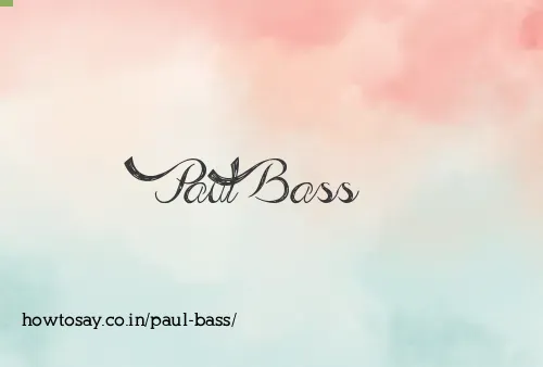 Paul Bass