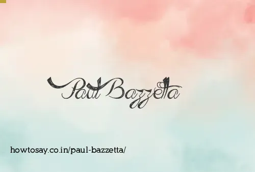 Paul Bazzetta