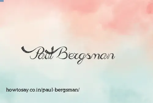Paul Bergsman