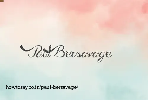 Paul Bersavage