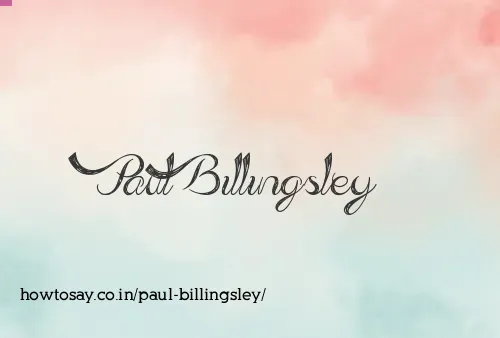 Paul Billingsley