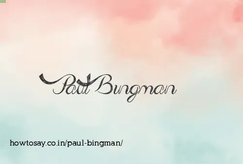 Paul Bingman