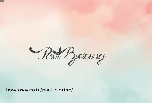 Paul Bjoring